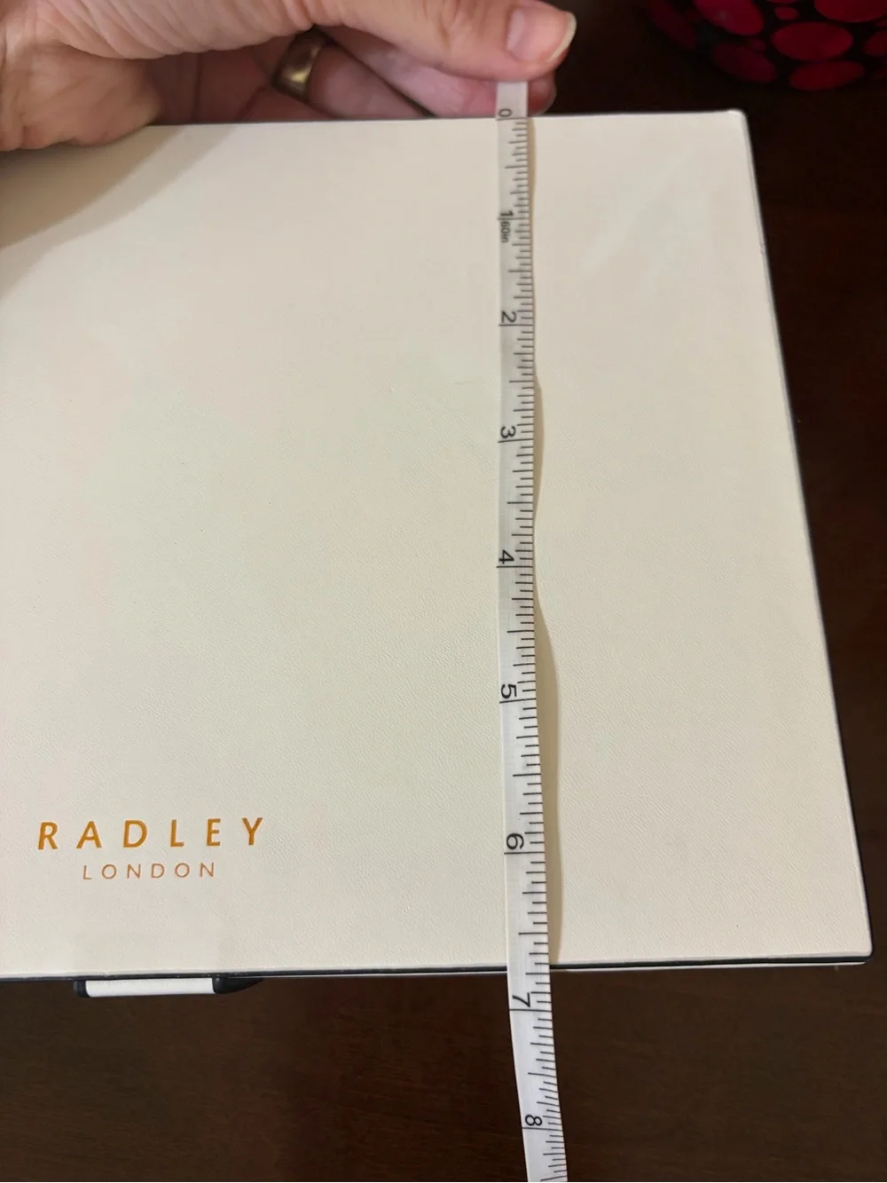Radley London NWT White Jewelry Box Magnetic Close Ring Necklace Organizer